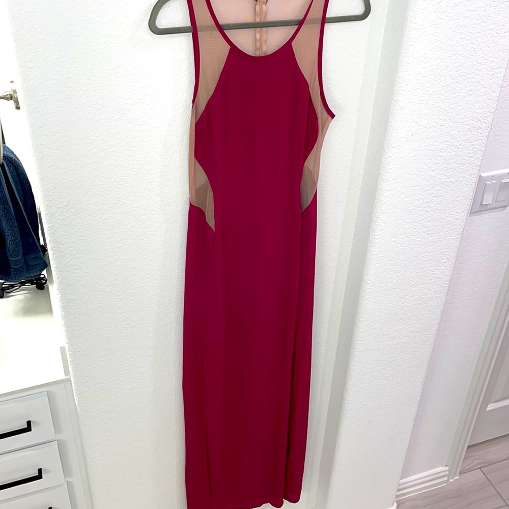 Maroon Floor Length Dress